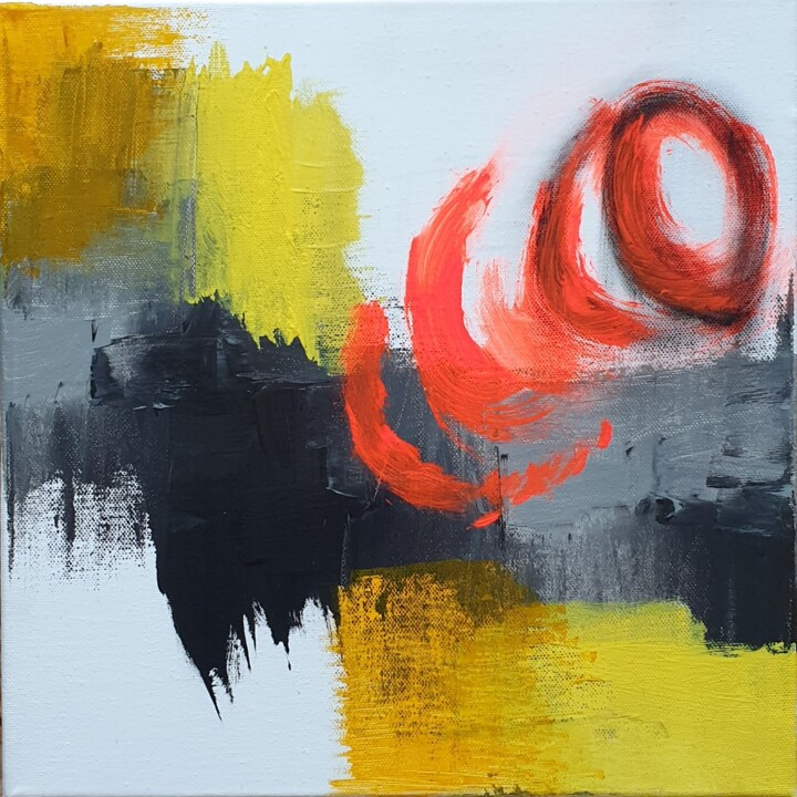Peinture intitulée "Flash" par Julie Verhague, Œuvre d'art originale, Acrylique Monté sur Châssis en bois