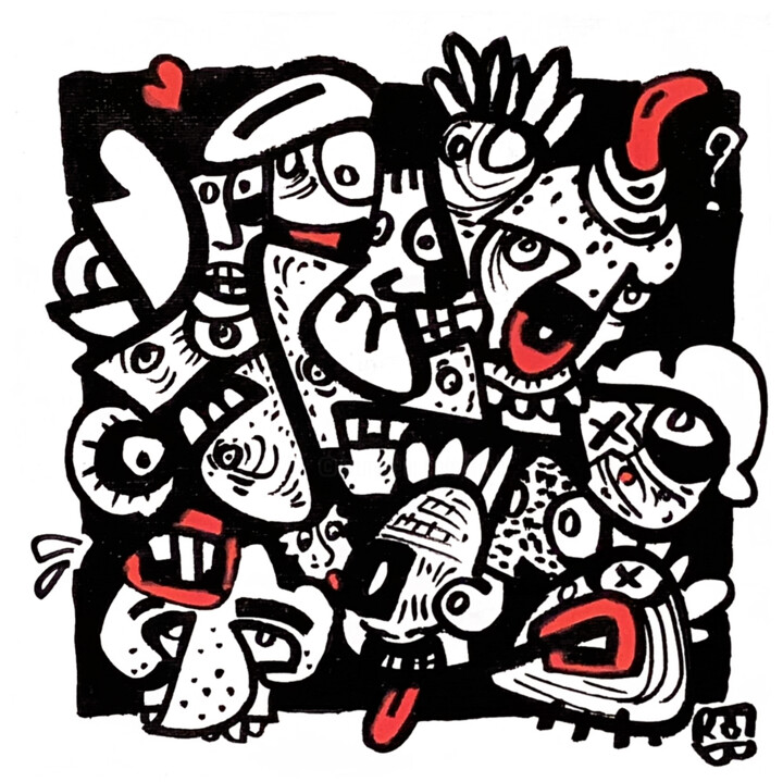 绘画,  7.9x7.9 in 