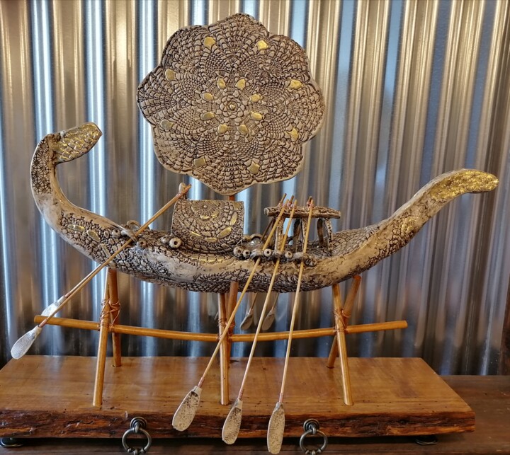Barque solaire 雕塑, 20.9x23.2 in