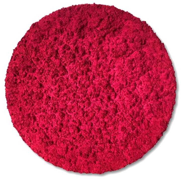 UNTITLED, Mixed media, natural pigments, raspberry 绘画, 29.5x29.5 in