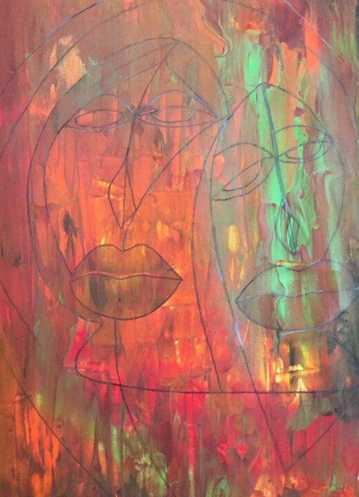Unit #1038 “Partner’s Forever” 绘画, 24x18 in