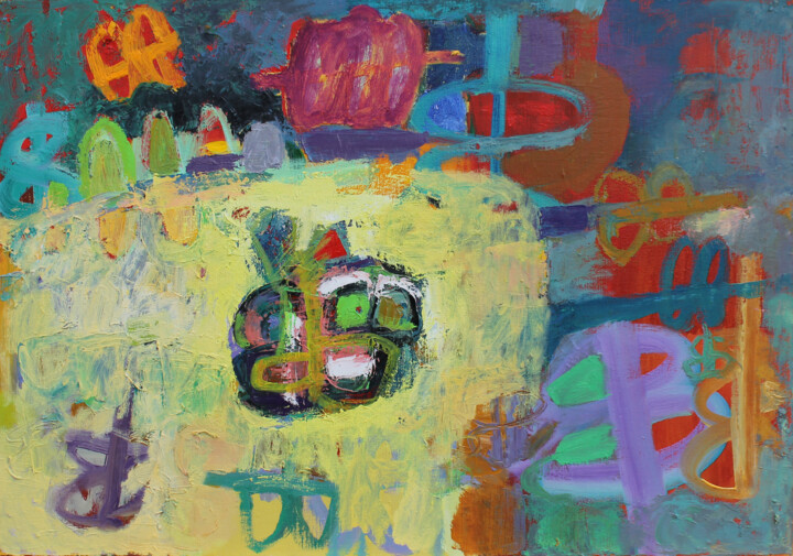 untitled 2019 Картина, 23,6x35,4 in