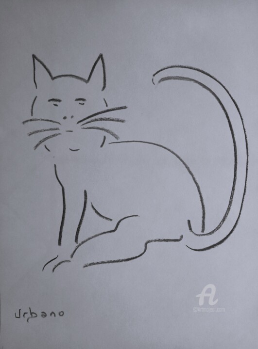 La chatte 图画, 16.1x11.8 in