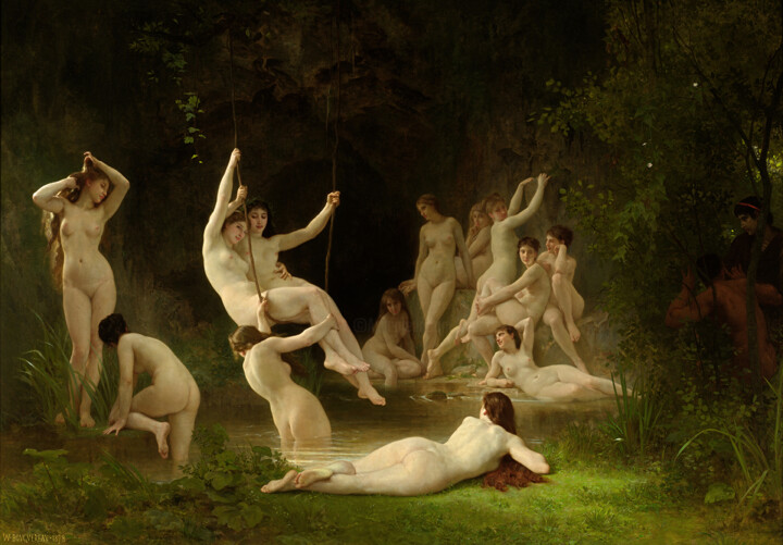 Le Nymphée 绘画, 57x82.5 in