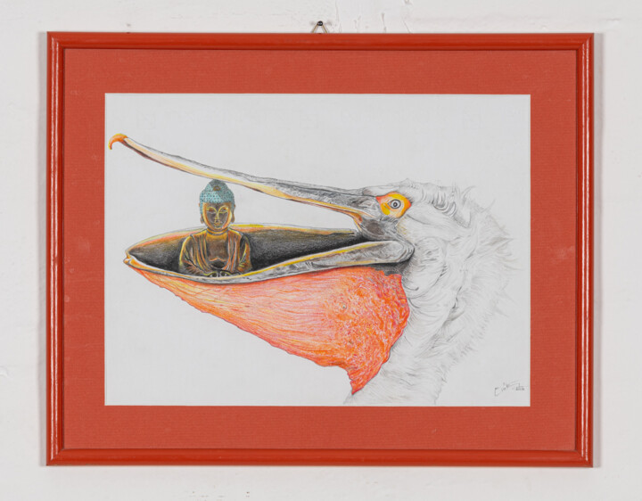 Drawing titled "la religione del pe…" by Antoine Talon, Original Artwork, Pastel