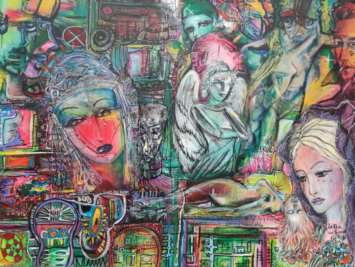 La Dame aux Chapeaux 绘画, 23.6x31.5 in