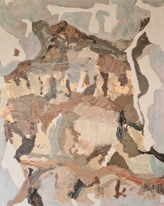 Pintura titulada "Scarp Face 5" por Magee, Obra de arte original, Acrílico Montado en Bastidor de camilla de madera