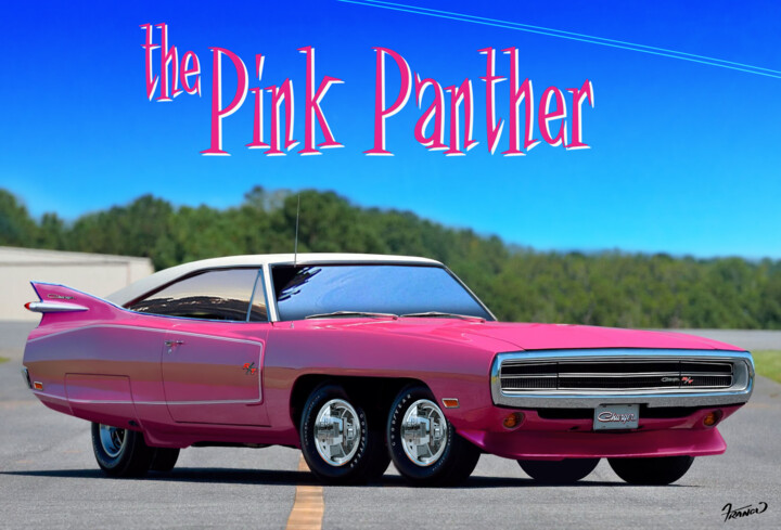 Dodge Charger 1970 - Pink Panther 数字艺术