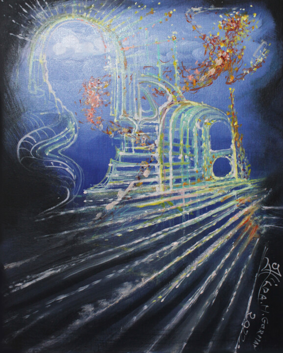Feu Follet 绘画, 23.6x19.7 in