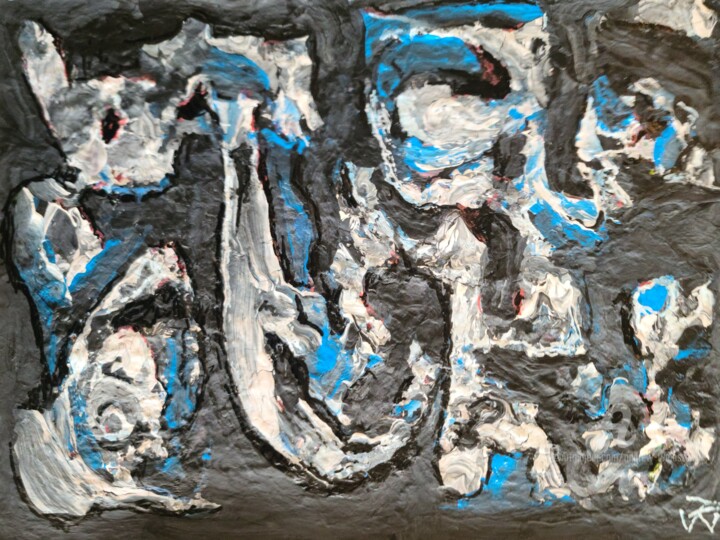 Painting titled "The Disconnect (7,2…" by Andrew Walaszek, Original Artwork, Acrylic