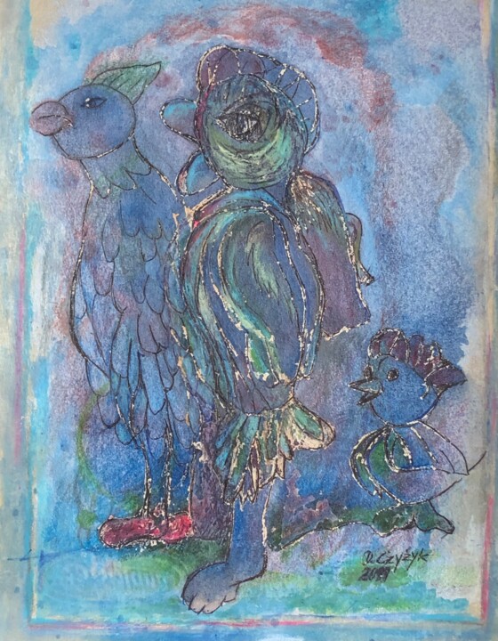 Ptasia Rodzinka 图画, 11.4x8.3 in