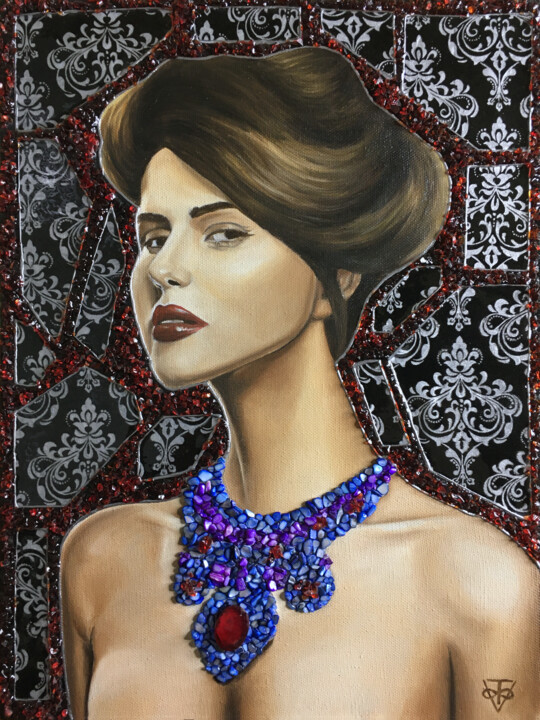Pittura intitolato "ELEGANCE" da Voskresenskaya, Opera d'arte originale, Olio