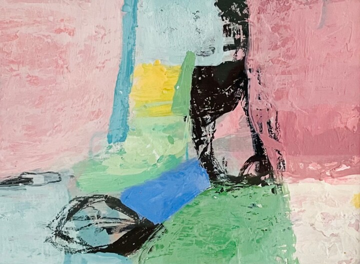 Painting titled "Flying Over There I…" by Tetiana Mokrik, Original Artwork, Acrylic