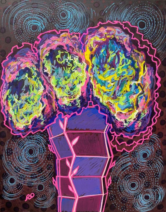 Malerei mit dem Titel "Original painting “…" von Olga Rokhmanyuk (ROArtUS), Original-Kunstwerk, Acryl