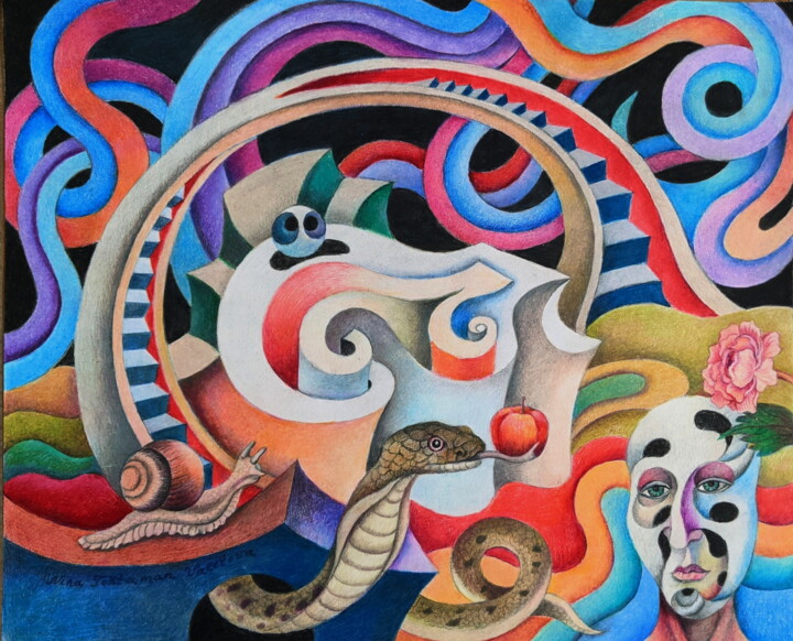 Mind Blowing Idea 图画, 14.2x16.9 in