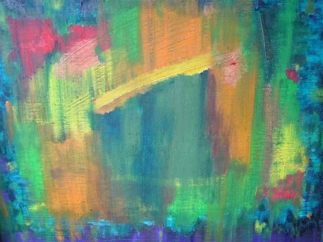 Pintura intitulada "THE GARDEN IN MY MI…" por Marco Brown, Obras de arte originais