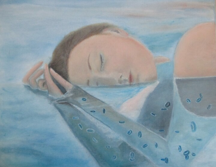 Wasser Elements Water Element 绘画, 19.7x23.6 in