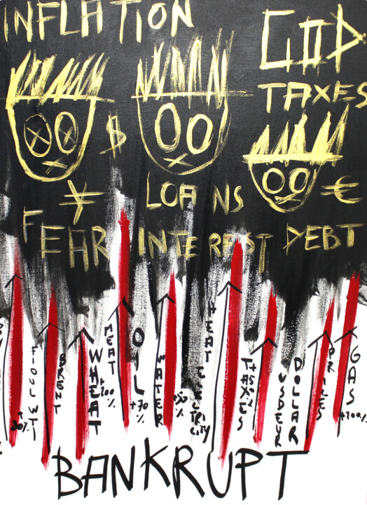 Inflation 绘画, 31.9x23.6 in