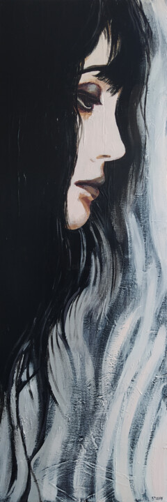Portrait (n°7) 绘画, 35.4x11.8 in