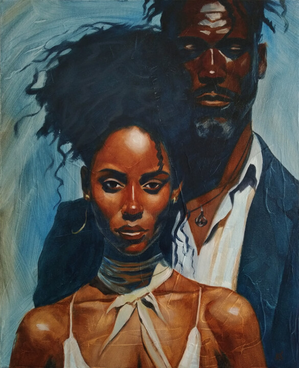 Dancing Souls 绘画, 19.7x15.8 in