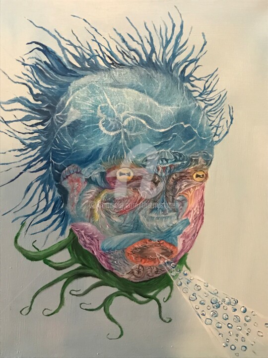 绘画,  21.7x18.1 in 