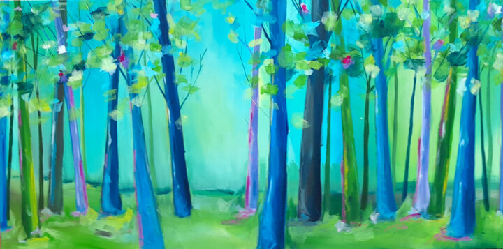 Painting,  27.6x55.1 in 