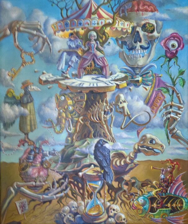 Elusive Time 绘画, 23.6x19.7 in