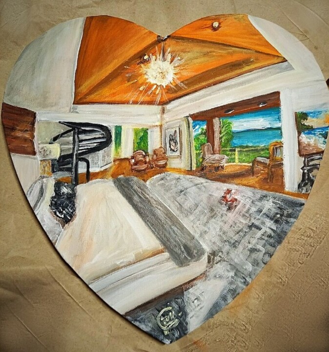 Santa Barbara Homeland 绘画, 11.4x11.4 in