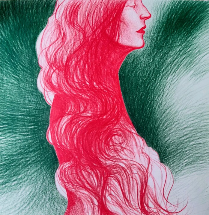 제목이 "The Daughter of Cou…"인 그림 Corinne Courlet로, 원작, 연필