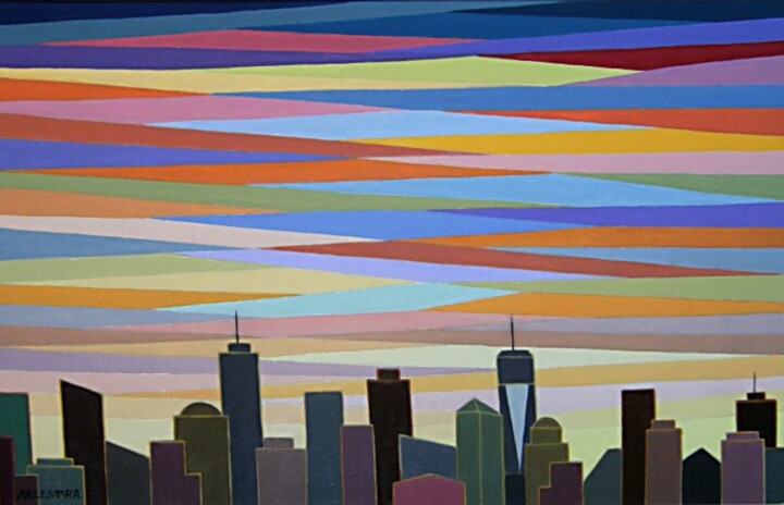 Painting titled "445-Landescapes Har…" by Riccardo Balestra, Original Artwork, Oil