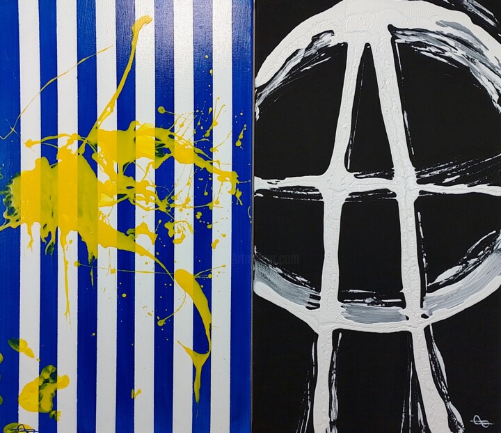Ukraine today 绘画, 31.5x27.6 in