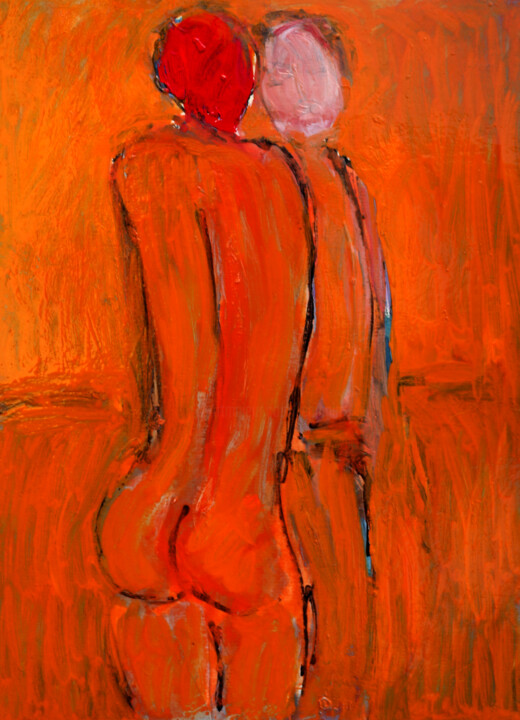 Couple1 绘画, 11.8x8.3 in