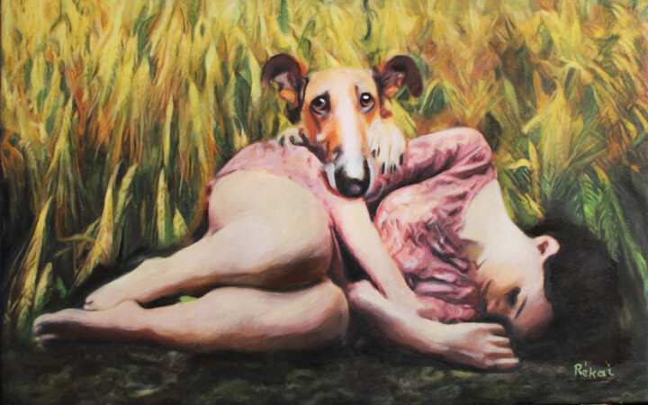Búzatábla 绘画, 19.7x31.5 in