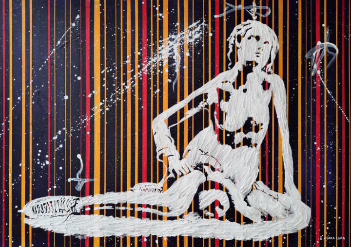 Falling and Learning 绘画, 19.7x27.6 in