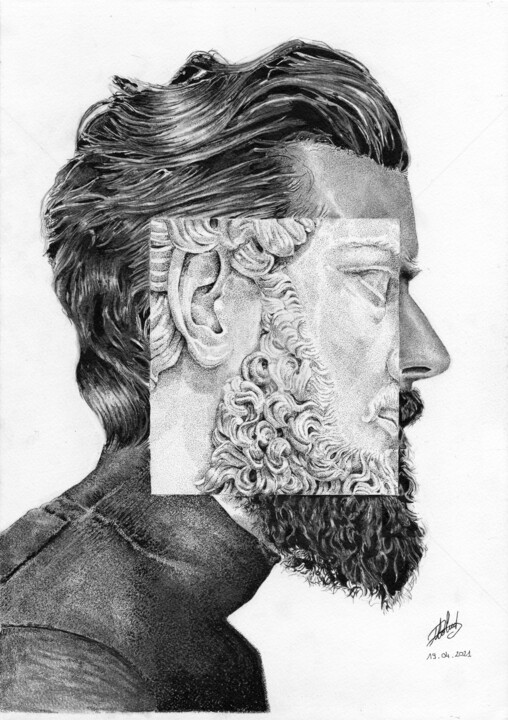 Alpha Male 图画, 16.5x11.8 in