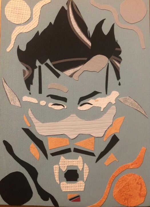 "The guardian" başlıklı Kolaj Nicoking tarafından, Orijinal sanat, Kolaj