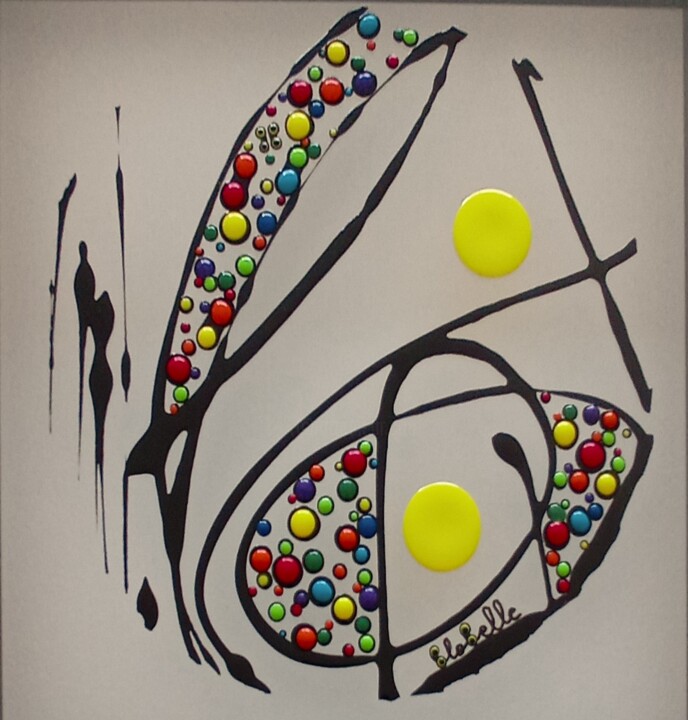 Painting titled "Echappées belles #79" by Blobelle, Original Artwork, Acrylic