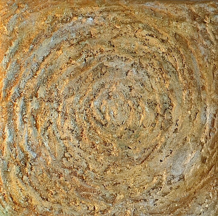Textured painting Money Magnet 绘画, 15.7x15.7 in
