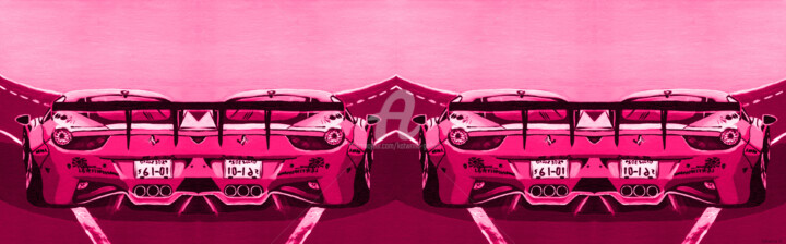 Pantone car illusion 数字艺术