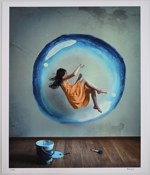 Photography titled "Créer sa bulle 07/20" by Bettina Dupont, Original Artwork, Manipulated Photography