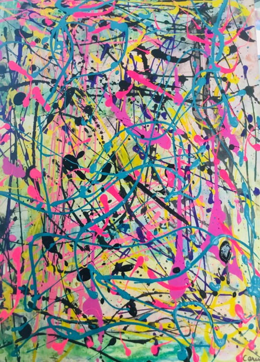 Unit #703 “Sentosa Lights” 绘画, 24x18 in