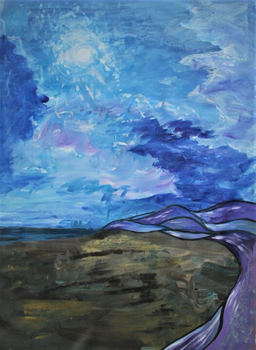 True relaxation 绘画, 51.2x35.4 in