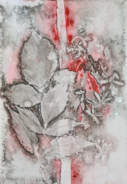 Painting titled "2023_botanical prin…" by Art Moé, Original Artwork, Acrylic