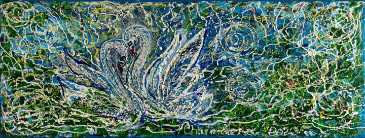 Pittura intitolato "Happy love." da Elena Giersch (Charmelena.Art), Opera d'arte originale, Acrilico