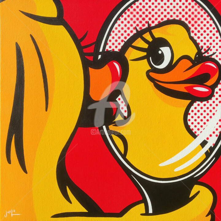 Duck Face 绘画, 19.7x19.7 in