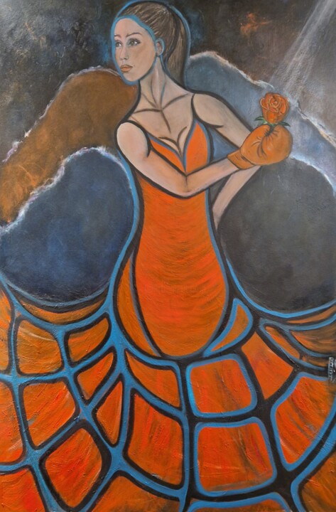 Peinture intitulée "Dualité" par Ralph.S, Œuvre d'art originale, Huile