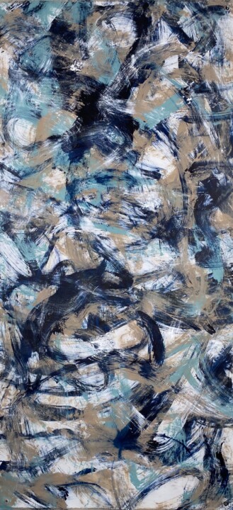 Malerei mit dem Titel "Connecting Spheres" von Andreas Angleitner, Original-Kunstwerk, Acryl
