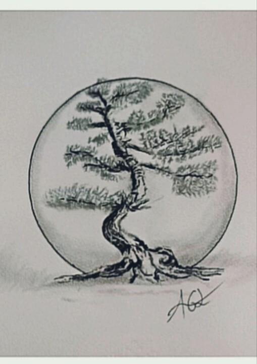 L'arbre de vie Drawing, 11.7x8.3 in