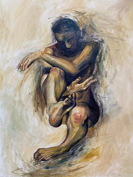 In solitude 绘画, 35.4x27.6 in