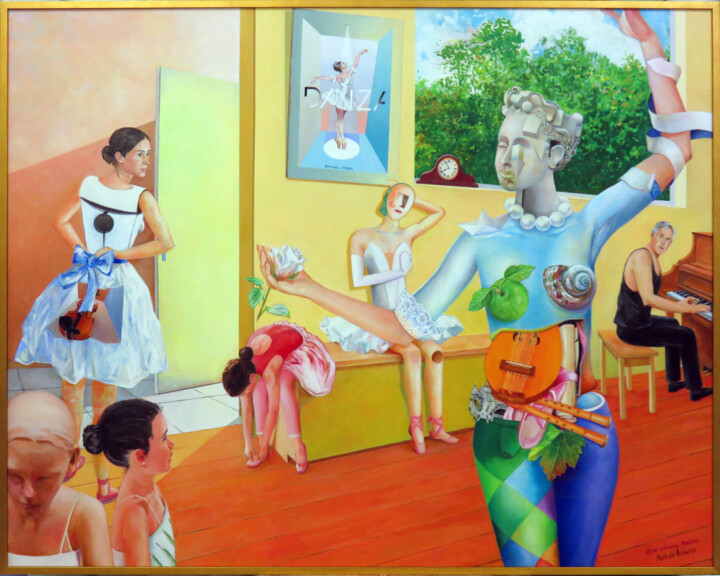 Homenaje a Degas 绘画, 49.2x63 in